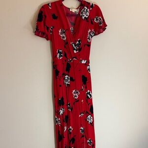 Yumi Kim Red Floral Maxi Dress